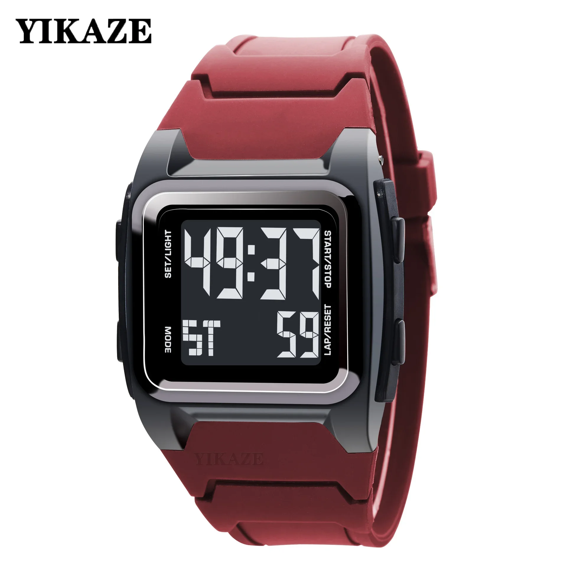 Top Trends: YIKAZE Men&#039;s Digital Watch 50M Waterproof Men Sport Watch Retro Multifunction Military Alarm Clock LED Wristwatch For Man Gifts Shoppable Styles