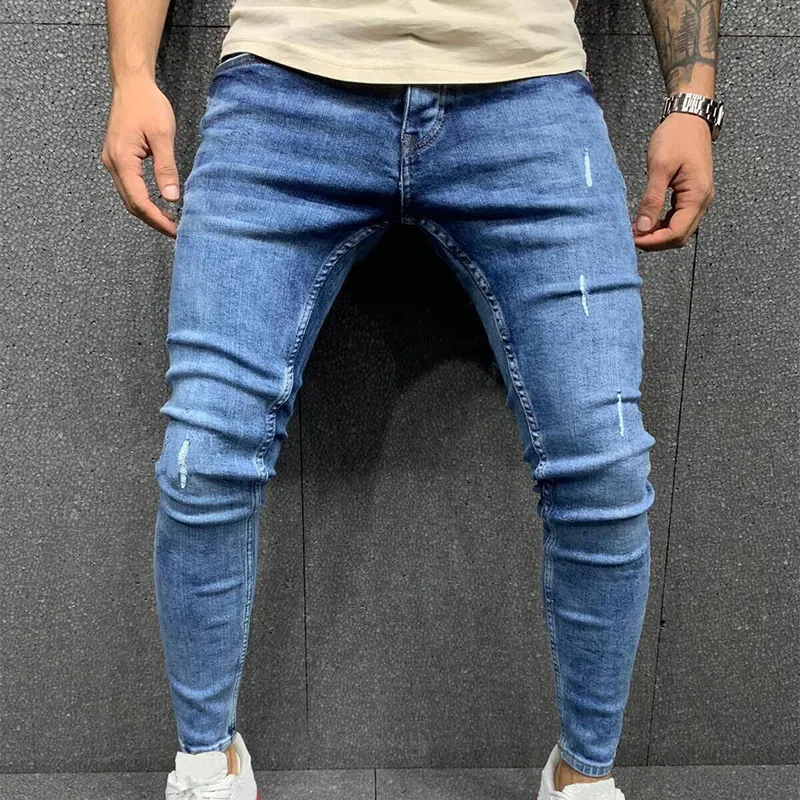 Top Trends: 2023 Winter KPOP Fashion Style Harajuku Slim Fit Trousers Casual All Match Cotton Solid Zipper Pants Pockets Bound Feet Jeans Shoppable Styles