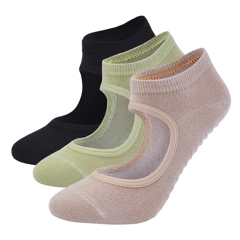 Top Trends: Pilates Socks For Women Anti-Slip Breathable Backless Yoga Sock Ankle Ladies Ballet Dance Sports Socks For Fitness Gym Shoppable Styles