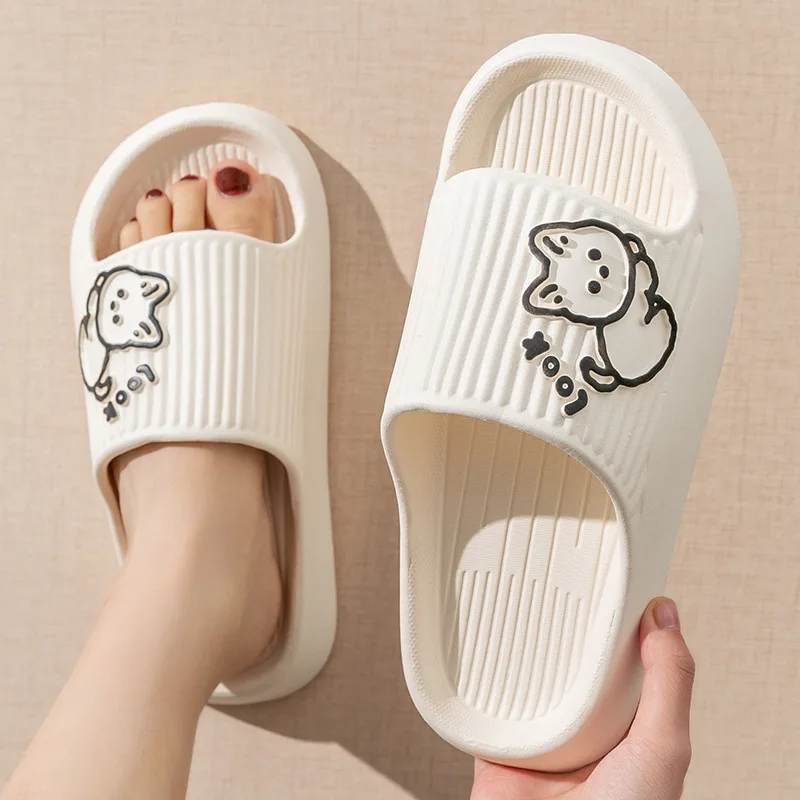 Top Trends: Women Cloud Slippers Cat Slides 2023 Summer Beach Thick Platform Slipper Soft Sole Sandals Eva Couple Home Flip Flops Shoes Shoppable Styles