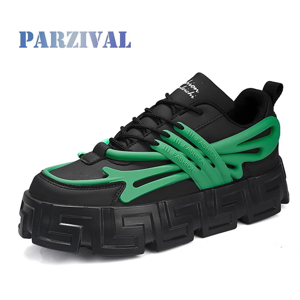 Top Trends: PARZIVAL Men Shoes Vulcanize Sneakers Casual Breathable Platform Shoes Man Trainers Tenis Masculino Chunky Sneakers Zapatos Homb Shoppable Styles