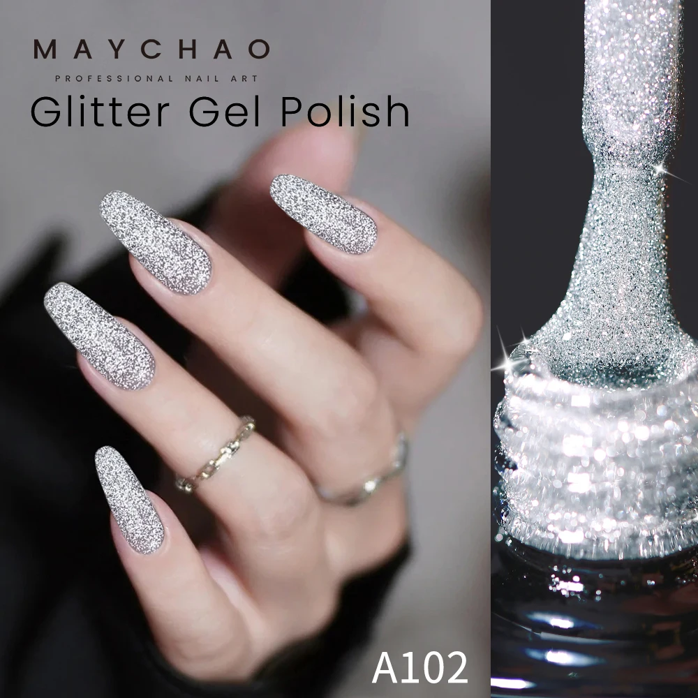 Top Trends: MAYCHAO 48 Colors Glitter Gel Nail Polish Born Pretty Soak Off UV LED Semi-Permanent Enamels For Nails Manicure Nails Products Shoppable Styles - Image 2