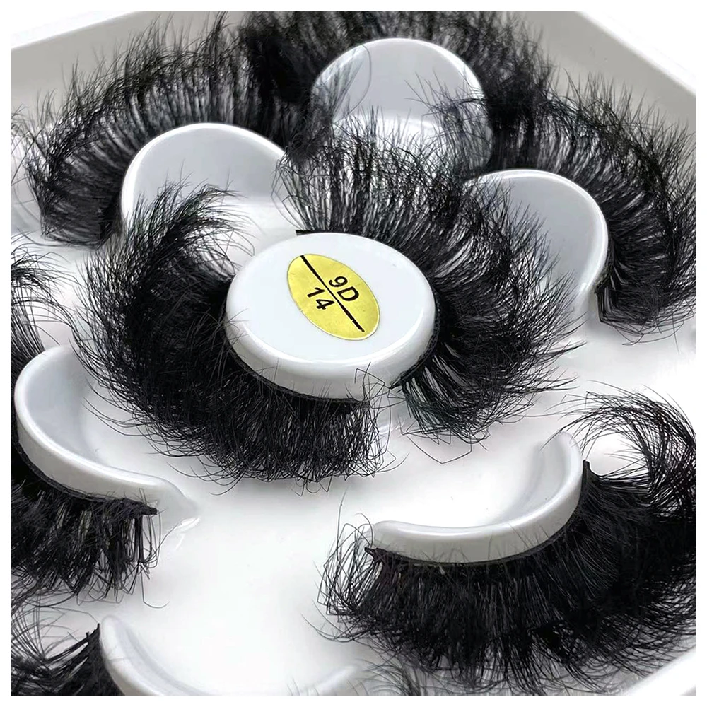 Top Trends: 5 Pairs 25mm 3D Mink Eyelashes Bulk Russian Roll Fluffy Natural False Eyelash Dramatic Mink Lashes Makeup Tools Wholesale Lashse Shoppable Styles