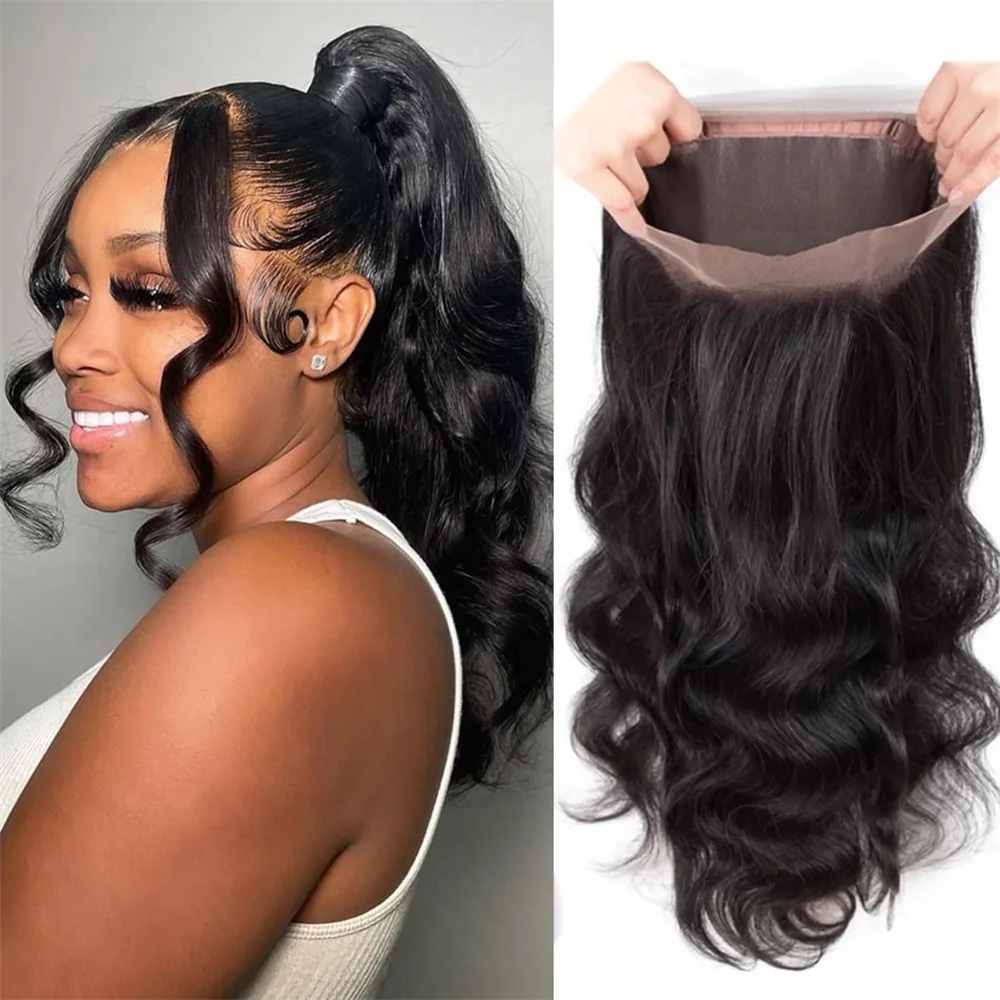 Top Trends: 360 Lace Frontals Only Brazilian Body Wave 4x4 Closure Cheveux Humain 13x4 Lace Frontal Only Pre Plucked With Natural Baby Hair Shoppable Styles