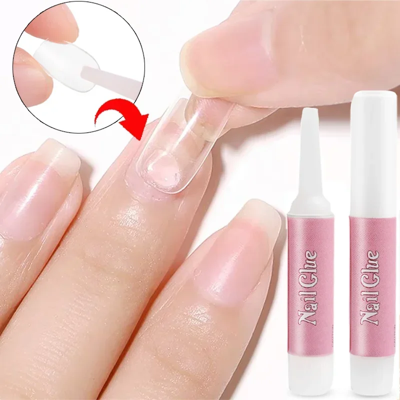 Top Trends: Transparent Nail Glue Professional Fast-Dry Adhesive Glue For Acrylic Fake Nail Extension Nails Rhinestone Decoration 1 / 3 / 5PCS Shoppable Styles