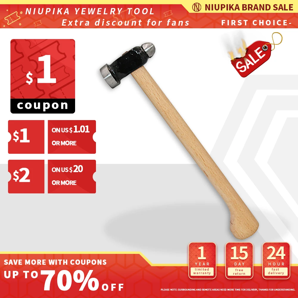 Top Trends: Round Head Hammer With Wooden Handle DIY Jewelry Making Tools Household Tapping Tools Shoppable Styles