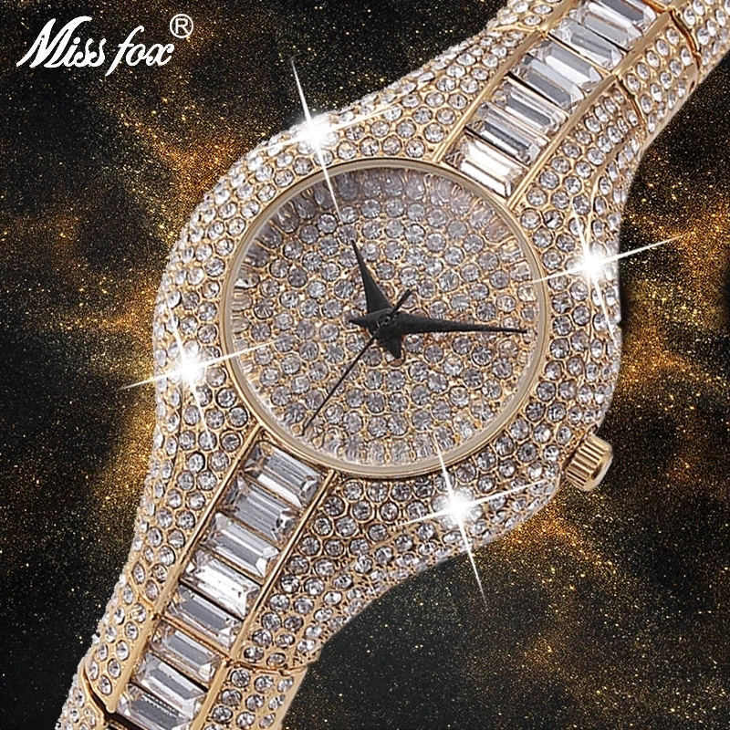 Top Trends: MISSFOX 30mm Small Womens Watch Shockproof Waterproof Luxury Ladies Ar Metal Watch Bracelets Rhinestone Bu Cheap Chinese Watches Shoppable Styles