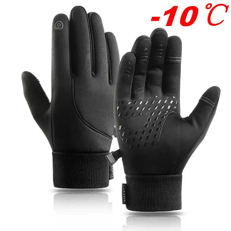 Top Trends: Waterproof Cycling Gloves Winter Touch Screen Bicycle Gloves Outdoor Scooter Windproof Riding Motorcycle Ski Warm Bike Gloves Shoppable Styles