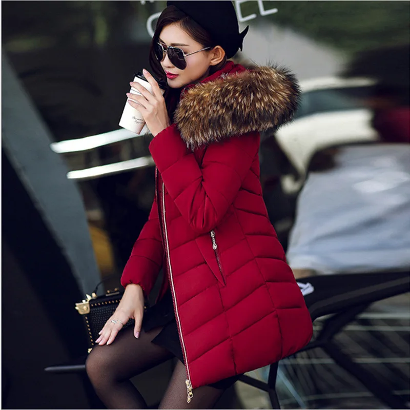 Top Trends: Winter Jacket Women Winter Coat Women New Coat Mid-length Model Cultivation Jacket Down Coat Sandwich Cotton Warm Temperament Shoppable Styles