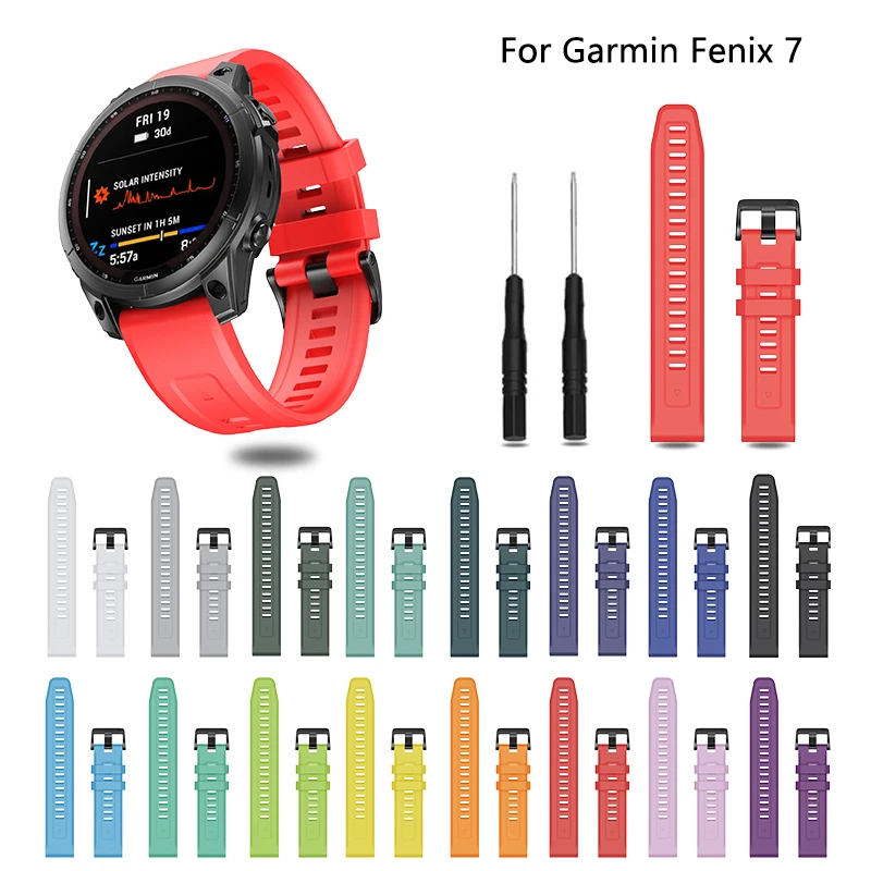 Top Trends: 22mm Trap For Garmin Fenix7 / 6 / 6 Pro / 5 / 5 Plus Quick Release Silicone Strap Smart Watch Accessories Comfortable Touch Shoppable Styles