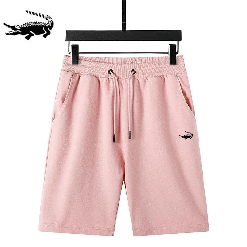 Top Trends: Men's Brand Summer Casual Shorts Fitness Loose Cotton Drawstring Sports Shorts Solid Color Embroidered Ladies Shorts Shoppable Styles