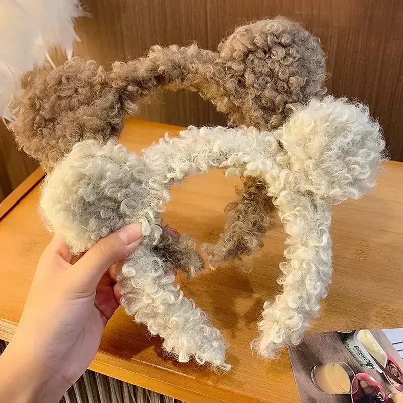 Top Trends: Women Girl Cute Bear Ears Plush Simple Hairbands Kids Lovely Hair Ornament Headband Hair Hoops Children Fashion Hair Accessories Shoppable Styles