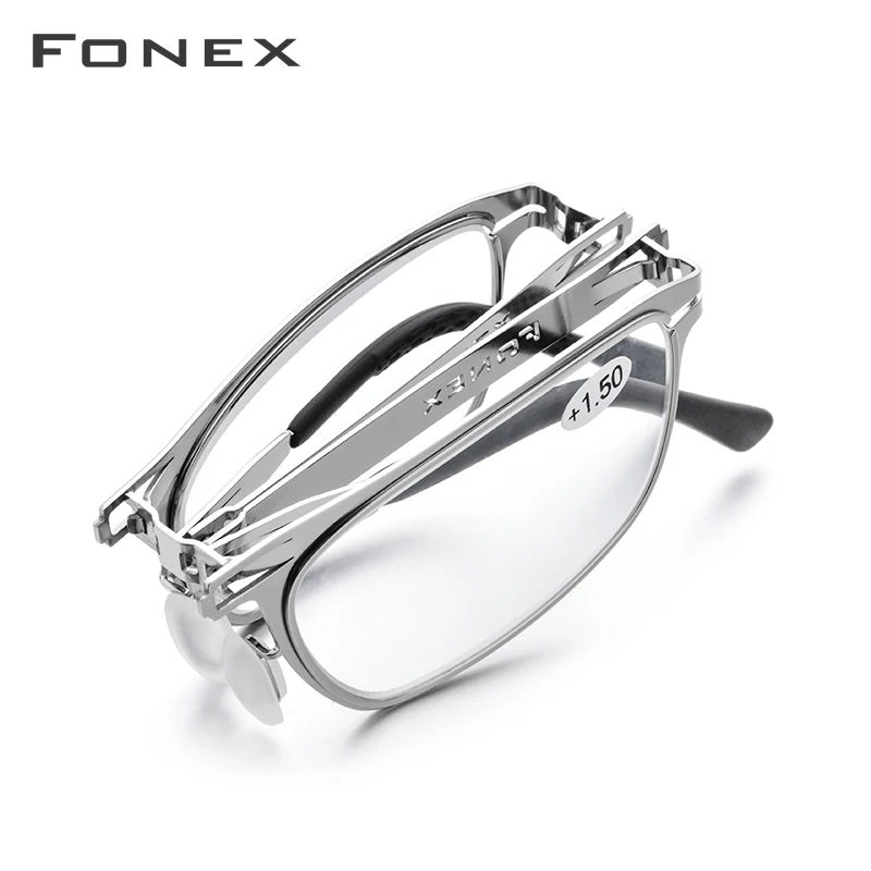 Top Trends: FONEX High Quality Folding Reading Glasses Men Women Foldable Presbyopia Reader Hyperopia Diopter Eyeglasses Screwless LH012 Shoppable Styles