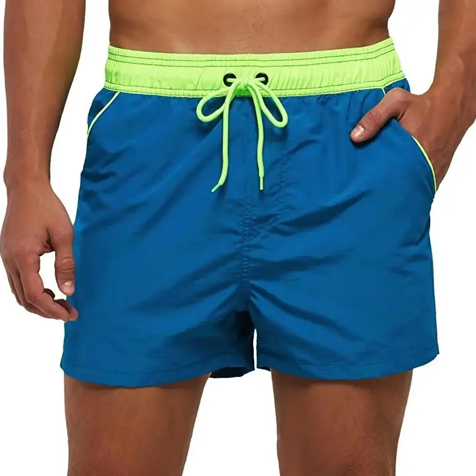 Top Trends: Men Summer Swim Shorts Swimwear Trunks Swimsuits Quickly Dry Surf Beach Board Elastic Waist Swim Pants Surffing Shorts With Mesh Shoppable Styles