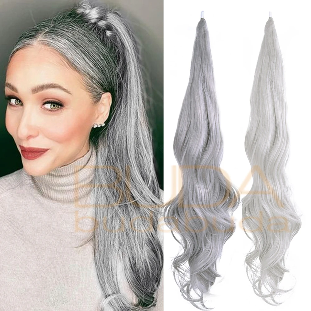 Top Trends: Synthetic Flexible Wrap Around PonyTail Hair Extension 26" Pony Tail Hairpieces Blonde Long Wave Ponytail For Women Daily Use Shoppable Styles