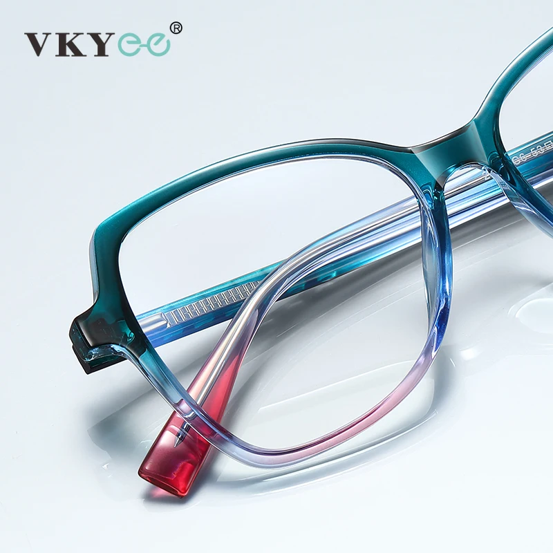 Top Trends: VKYEE Stylish Large Frame Women's Eyeglasses Geometric Design Anti-Blue Light Glasses Photochromic Customizable Prescription Shoppable Styles - Image 2