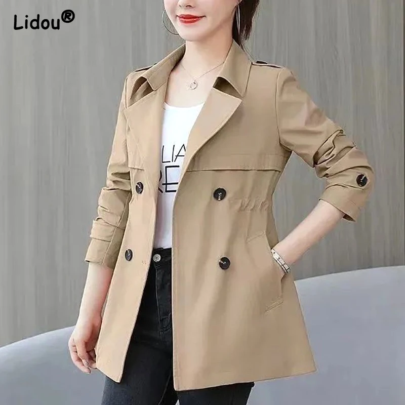 Top Trends: Women's Clothing Autumn Winter Thin Office Lady Casual Korean Patchwork Solid Color Notched Epaulet Blazers Button Pockets Tops Shoppable Styles