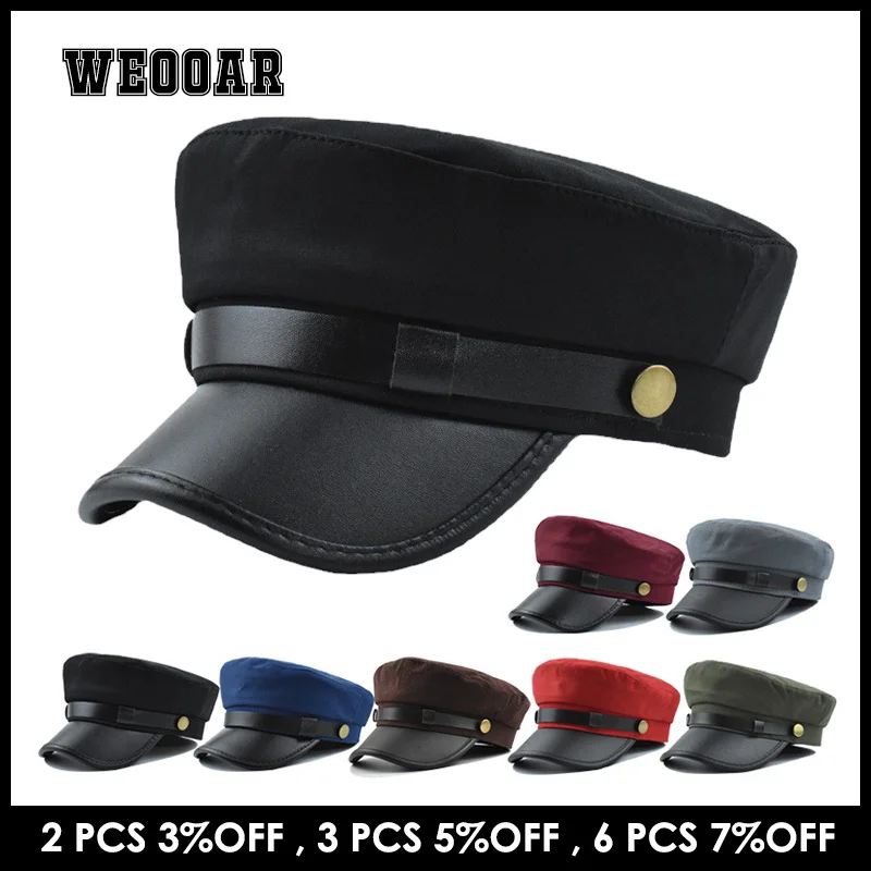 Top Trends: Vintage Military Beret Hats For Women Men Navy Cap 2022 Stylish Autumn Winter British Style Outdoor Travel Flat Peaked Caps 374 Shoppable Styles