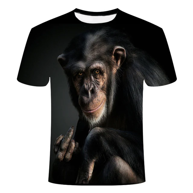 Top Trends: 2023 Funny T Shirt Summer Funny Graphic Animal Fashion New Spoof Gorilla Funny Monkey Men's Women Unisex Personality 3D Printed Shoppable Styles - Image 6