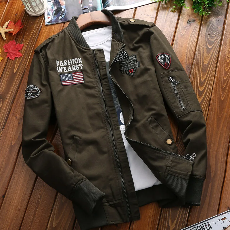 Top Trends: Spring Autumn New Jacket Men Fashion Casual Windbreaker Jacket Coat Male Outwear Men&#039;s Cotton Oversized Men Jacket Casual Jacket Shoppable Styles