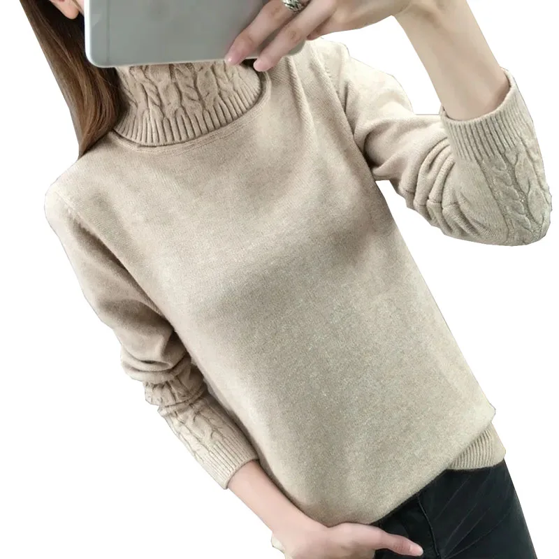 Top Trends: Women Fall Turtleneck Sweater Knitted Soft Pullovers Cashmere Jumpers Basic Soft Sweaters For Women 2023 Autumn Winter Shoppable Styles