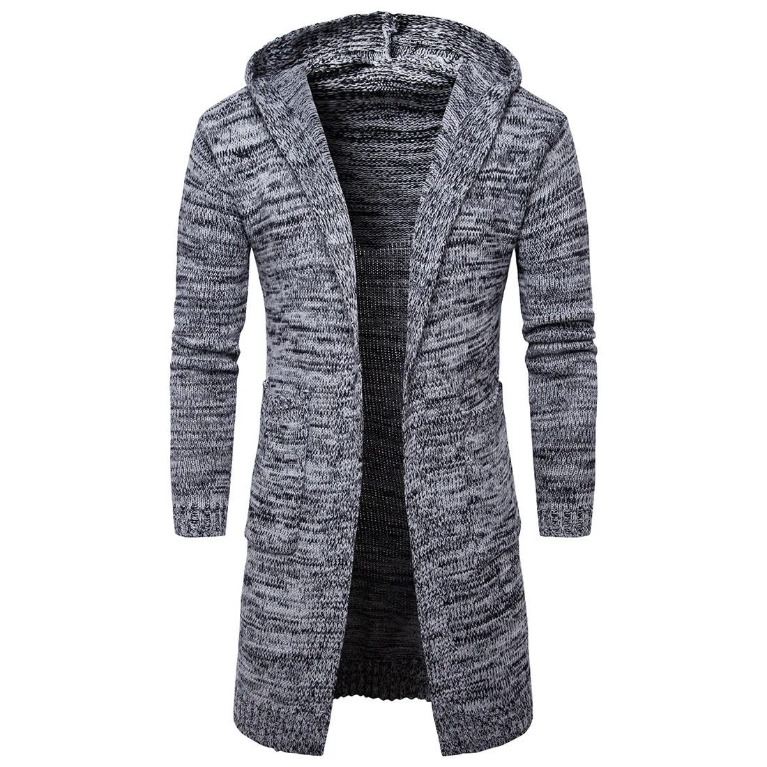 Top Trends: New Men's Hooded Thick Cardigan Sweater Jacket Knitted Sweater Shoppable Styles - Image 6