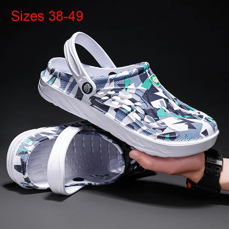 Top Trends: Summer Men Beach Shoes Breathable Mens Garden Shoes Lightweight Sandals Comfortable Slippers Non-slip Platform Shoes Flip Flops Shoppable Styles