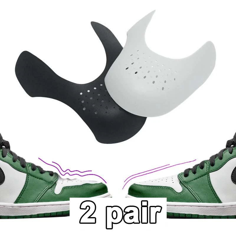 Top Trends: 2 Pairs Anti Creased Anti-wrinkle Protector For Sneakers Accesories Shoe Shaper Dropshipping Sports Shoes Stretchers Men Crease Shoppable Styles