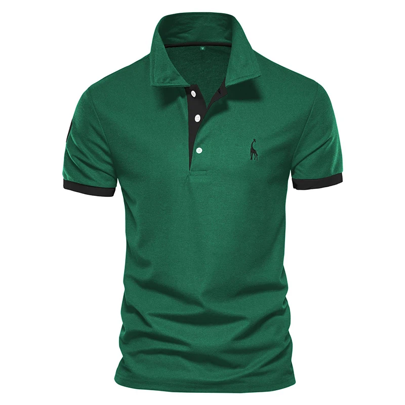 Top Trends: New 2024 Spring / Summer Leisure Sportswear Elastic Cotton Embroidered Polo Shirt XS-5XL Large Size Business Quality Men's Top Shoppable Styles - Image 3