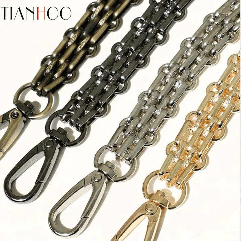 Top Trends: 40cm-160CM Metal Chain Replacement Shoulder Bag Strap For Handbag, Steel - DIY Gold, Silver, Gun Black, Bronze 16mm Purse Shoppable Styles