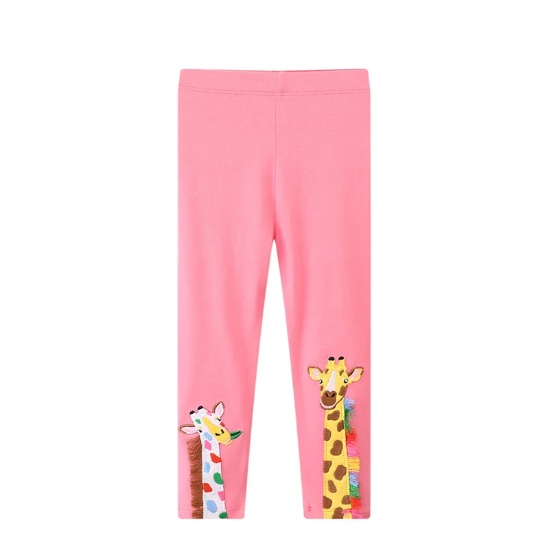 Top Trends: Jumping Meters 2-7T New Arrival Girls Leggings Pants With Giraffe Embroidery Toddler Skinny Pants For Kids Clothing Shoppable Styles