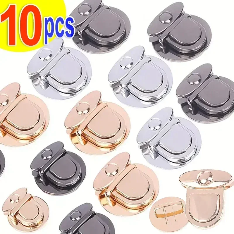 Top Trends: 5 / 10pcs Metal Locks Bag Clasp Catch Buckles For Handbags Purse Tote Closures Snap Clasps DIY Craft Hardware Case Bag Accessories Shoppable Styles