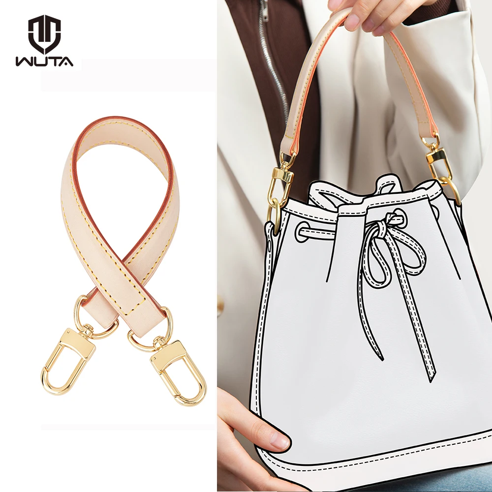 Top Trends: WUTA Leather Bag Strap For LV Noe Handle Straps 100% Geunnie Handbag Crossbody 37cm Short Shoulder Belts Bag Accessories Shoppable Styles