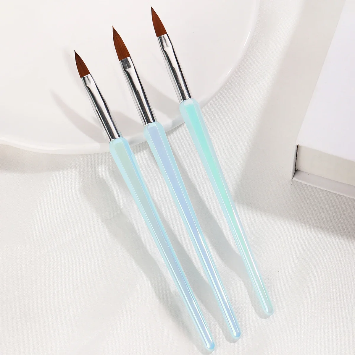 Top Trends: 3Pcs Nail Art Brush Design Tip Drawing Carving Dotting Pen Acrylic Gel UV Gel Painting Manicure Tools Shoppable Styles