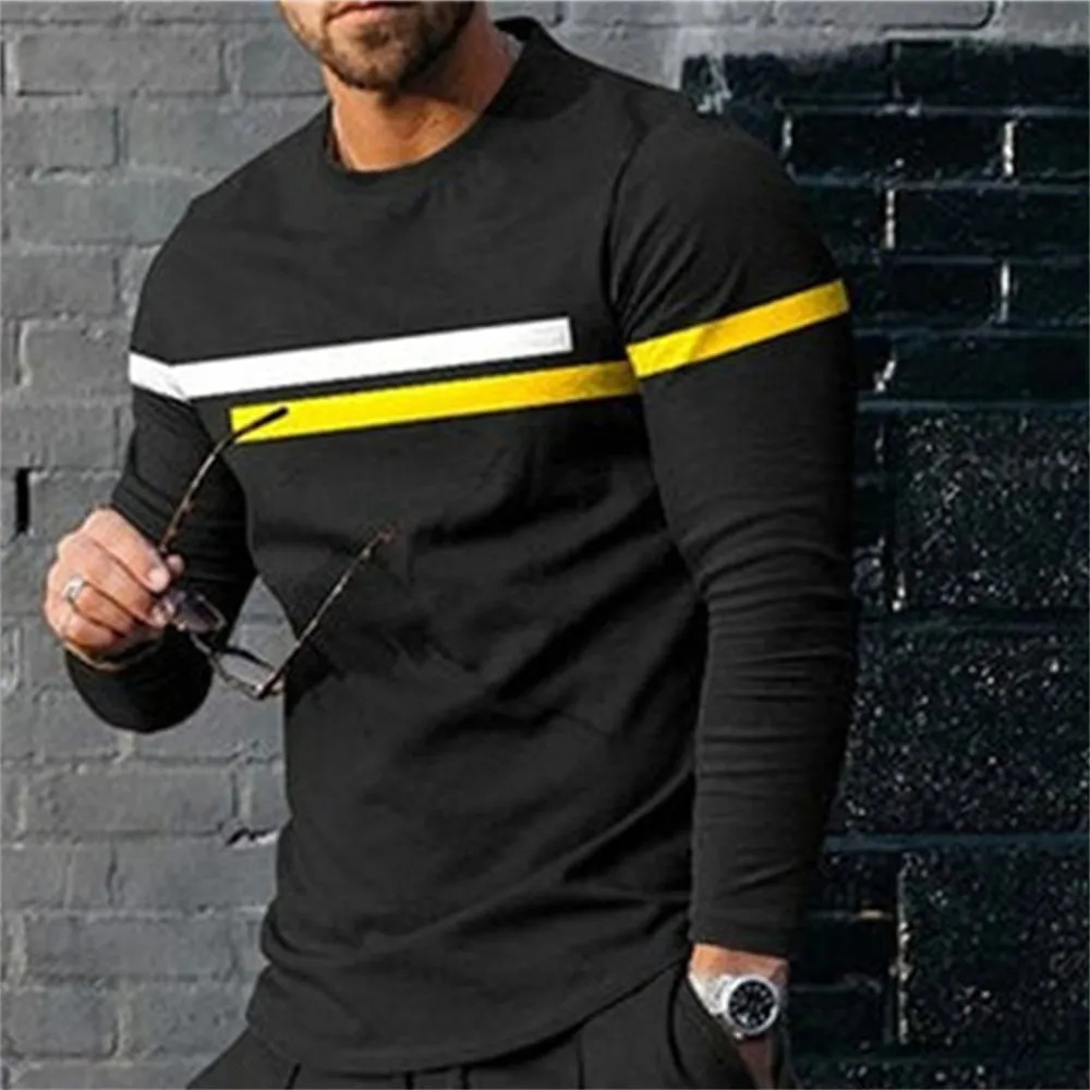 Top Trends: 3D Digital Printing T-shirt Street Trend Long Sleeved T-shirt Large Men's Long Sleeved Casual Sports Men's Clothing Shoppable Styles