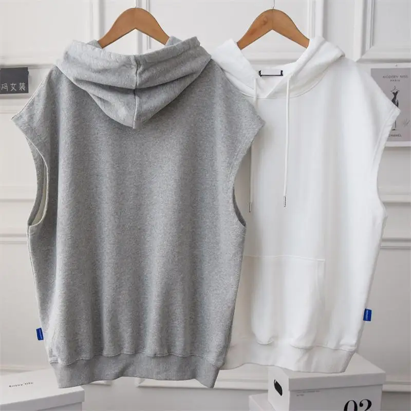 Top Trends: Plus Size Hoodies For Women 4XL 150kg Sweatshirt Sleeveless Vest Clothing Ladies Tops Loose Casual Shoppable Styles - Image 3