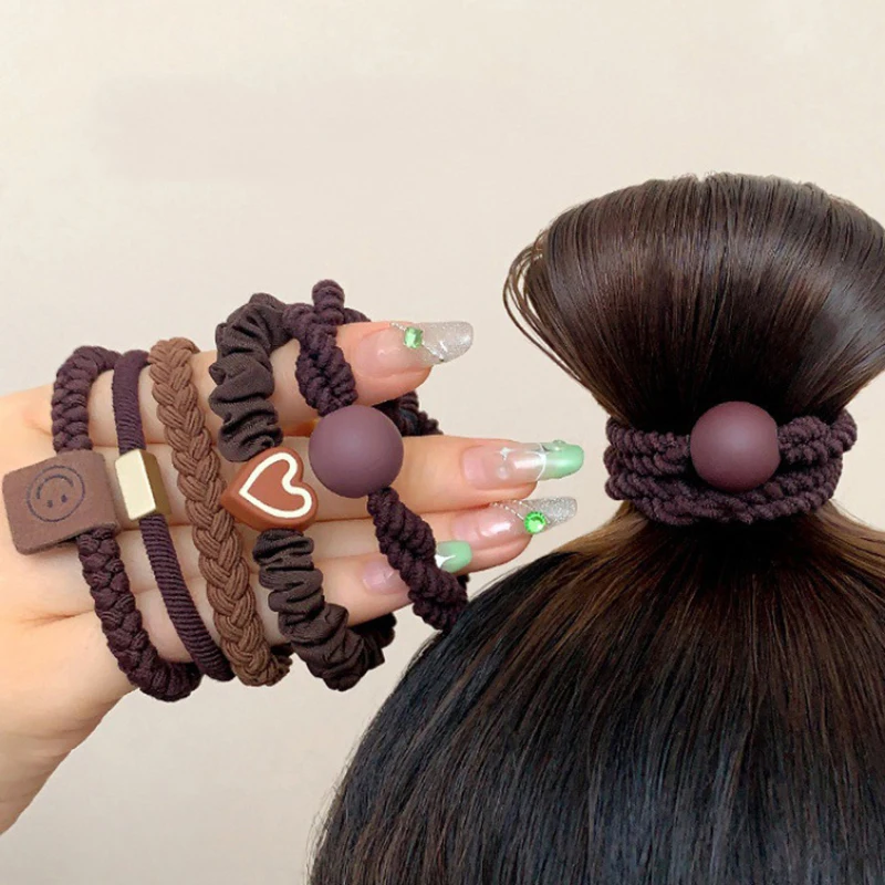 Top Trends: Hair Ties Scrunchies For Women Girls Elastic Rubber Band For Hair Gums Straps Garter Ponytail Holder Hair Band Scrunchy Shoppable Styles - Image 4