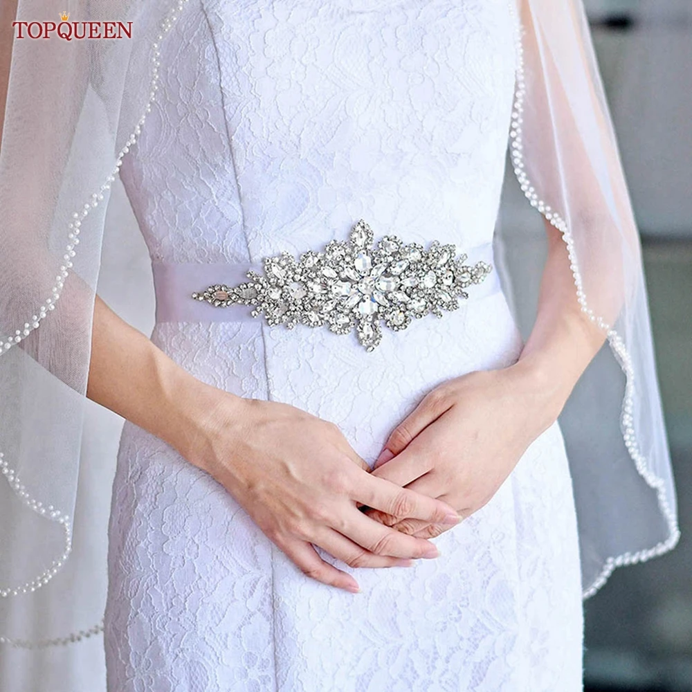 Top Trends: TOPQUEEN S01 Bridal Wedding Belts Luxury Silver Rhinestone Girdles For Women Dress Female Accessories Bridesmaid Sequin Belt Shoppable Styles