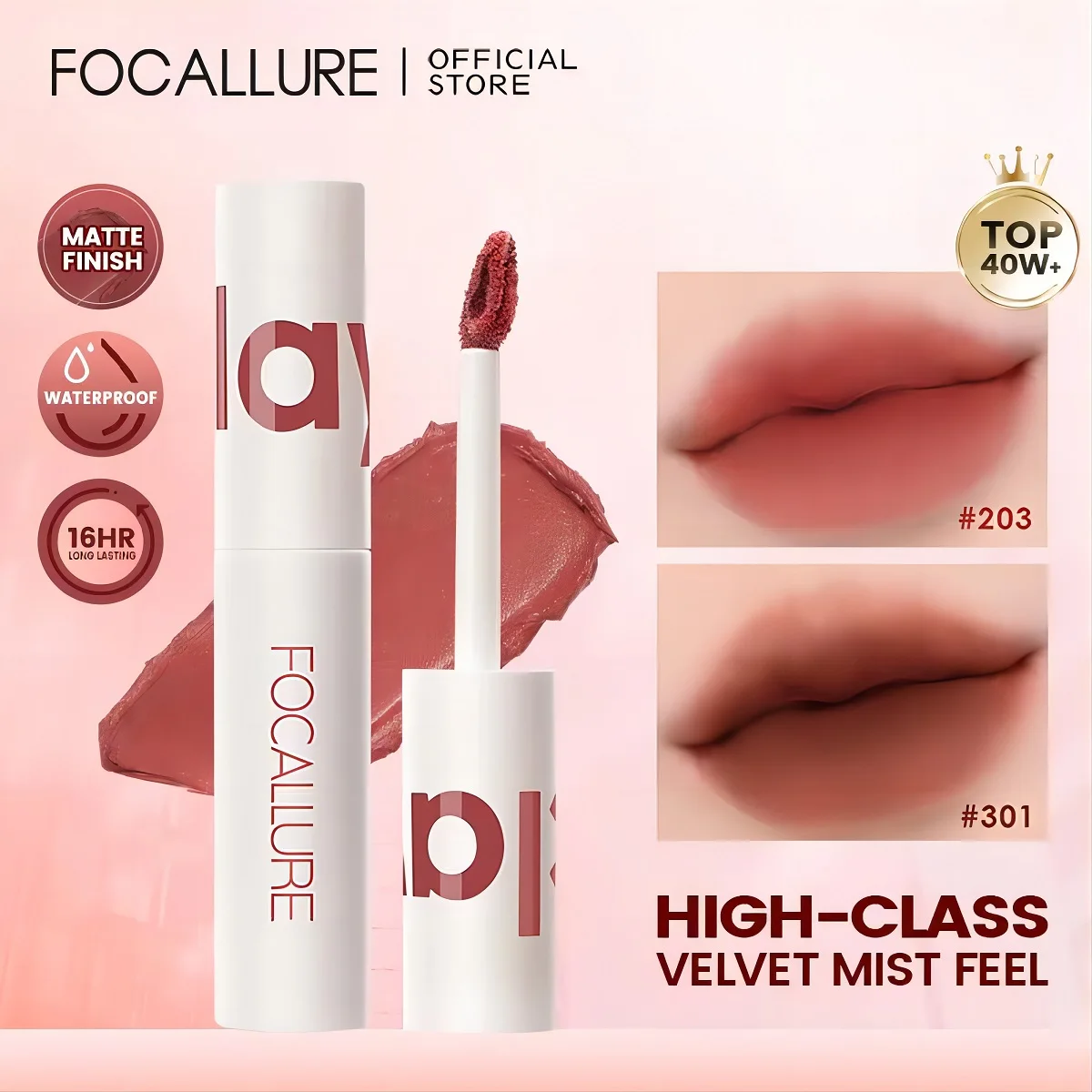 Top Trends: FOCALLURE Velvet Matte Lip Gloss Waterproof Long-lasting Moisturizing Lightweight High Pigment Liquid Lipstick Makeup Cosmetics Shoppable Styles