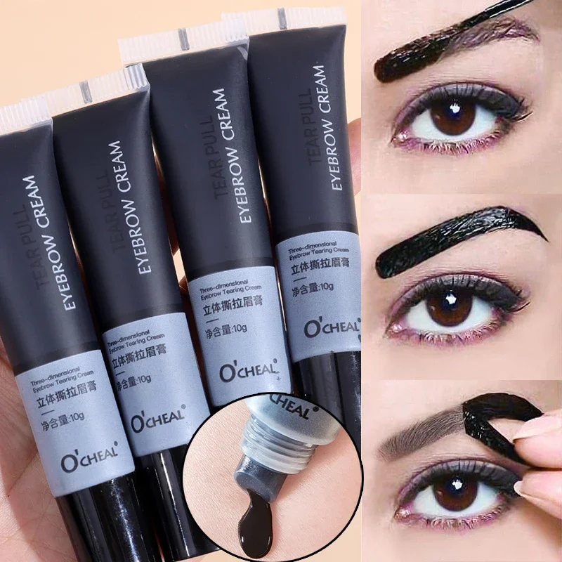 Top Trends: Peel Off Eyebrow Gel Permanent Eye Brow Tattoo Tint Long Lasting Waterproof Dye Eyebrow Enhancer Cream Korean Make Up Cosmetic Shoppable Styles