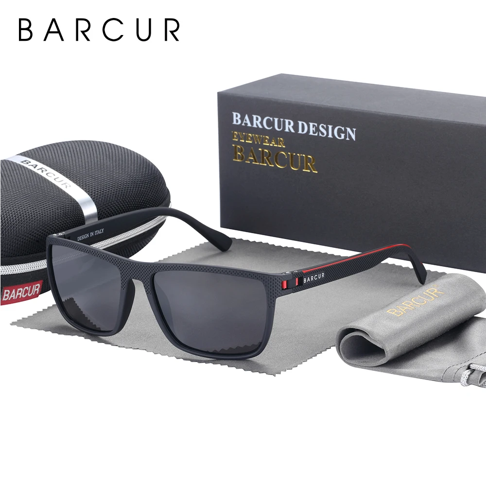 Top Trends: BARCUR Sports Sunglasses For Men Polarized FishingTravel TR90 Light Weight Sun Glasses Women Eyewear Accessory Oculos Shoppable Styles