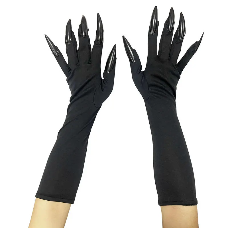 Top Trends: Funny Claw Gloves Gothic Birthday Party Cosplay Mardi Gras Long Nails Accessories Halloween Costume Scary Props Accessories Shoppable Styles