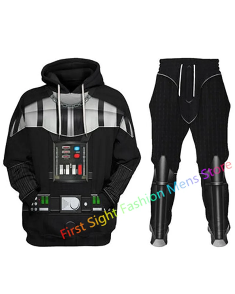 Top Trends: Darth Cos Vader Cosplay Anime Uniform 3D Printed Men's Hoodies Suits Fashion Sweatshirt Sweatpants Design Tracksuit 2 Piece Set Shoppable Styles