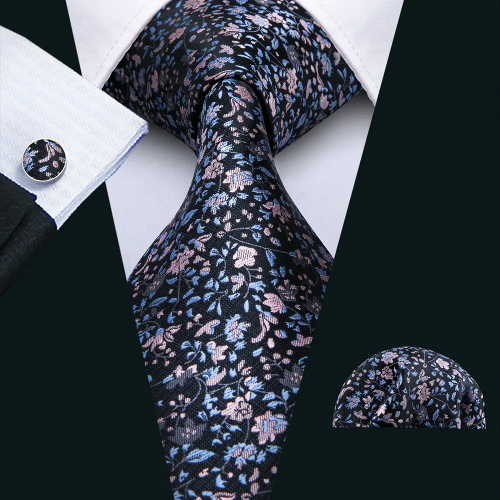 Top Trends: Designer Silk Ties For Men Pink Teal Blue Floral Gold Purple Green Black Silver Necktie Set Wedding Gift Gravata Barry·Wang 5036 Shoppable Styles