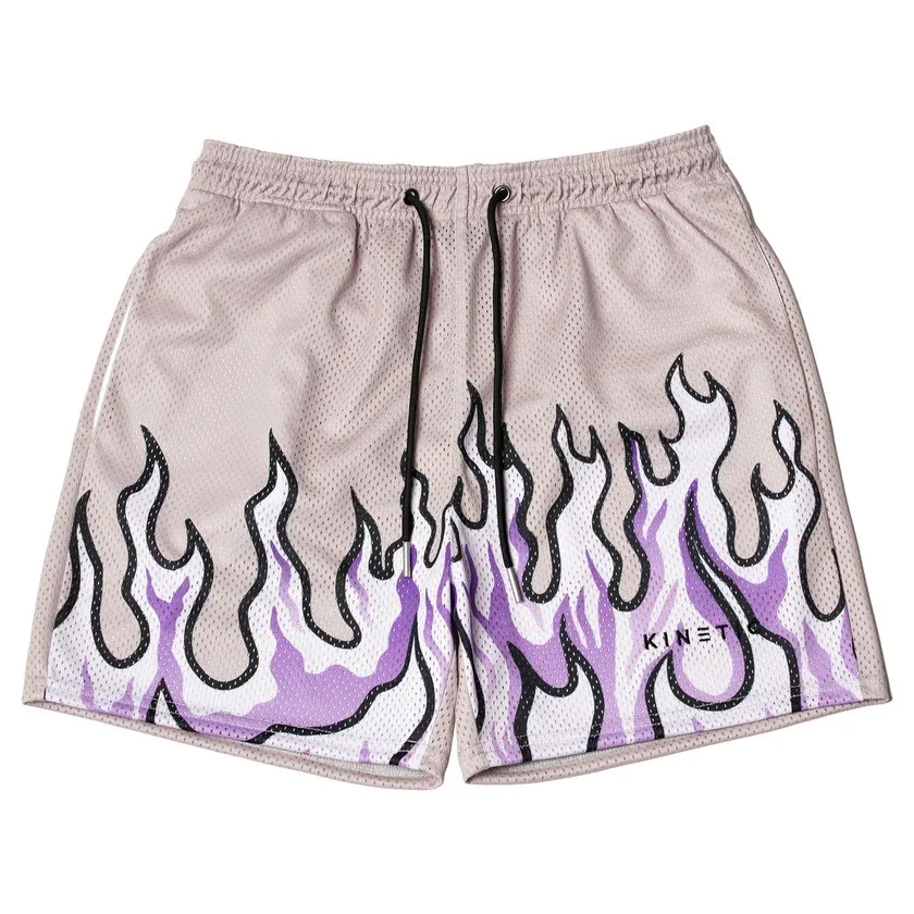 Top Trends: Men&#039;s Breathable Mesh Shorts, Flame Printed Quick Drying Shorts, Fashionable, Gym, Basketball, Running, 2023 Shoppable Styles