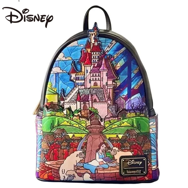 Top Trends: Disney Marvel Loungefly Beauty And The Beast Princess Bell Backpack Girls School Bag Children's Leisure Bag Shoppable Styles