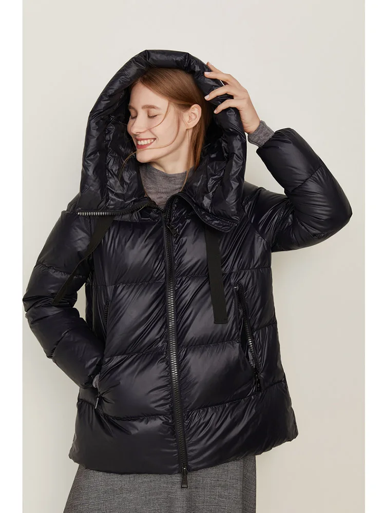 Top Trends: 2022 Winter Hooded Short Women's Down Coat Warm Bulky Zipper Women's Jacket Shoppable Styles