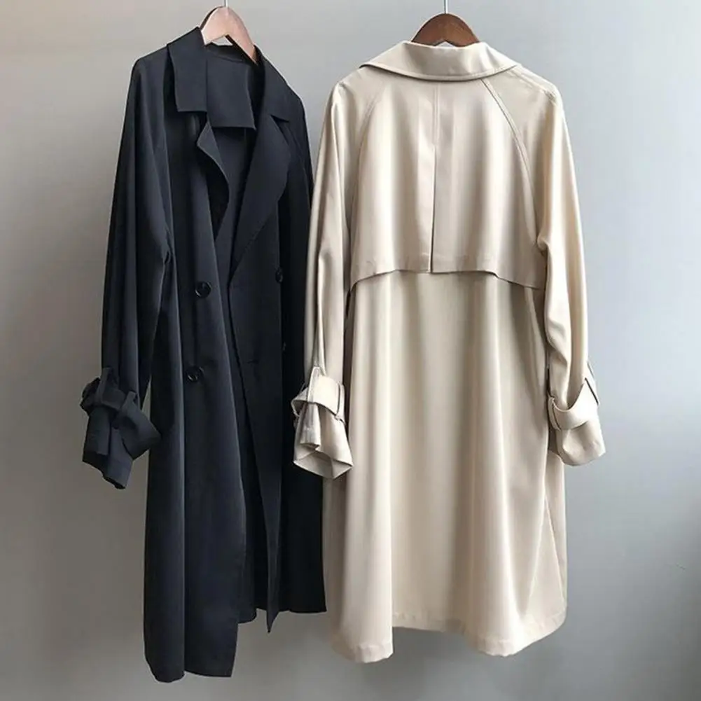 Top Trends: Thin Chic Sleeve Belt Elegant Autumn Coat Western Style Lady Jacket Midi Length For Office Shoppable Styles