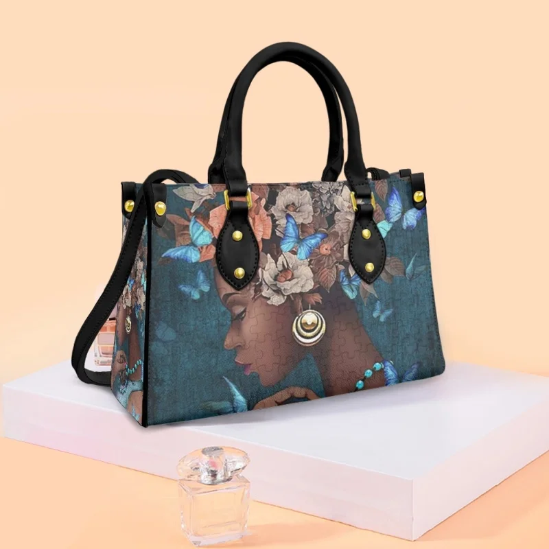 Top Trends: 2023 African Women Pattern Branch Design Handbags For Women Fashion Shoulder Shopping Bag Practical Ladies Tote Bags Commuting Shoppable Styles