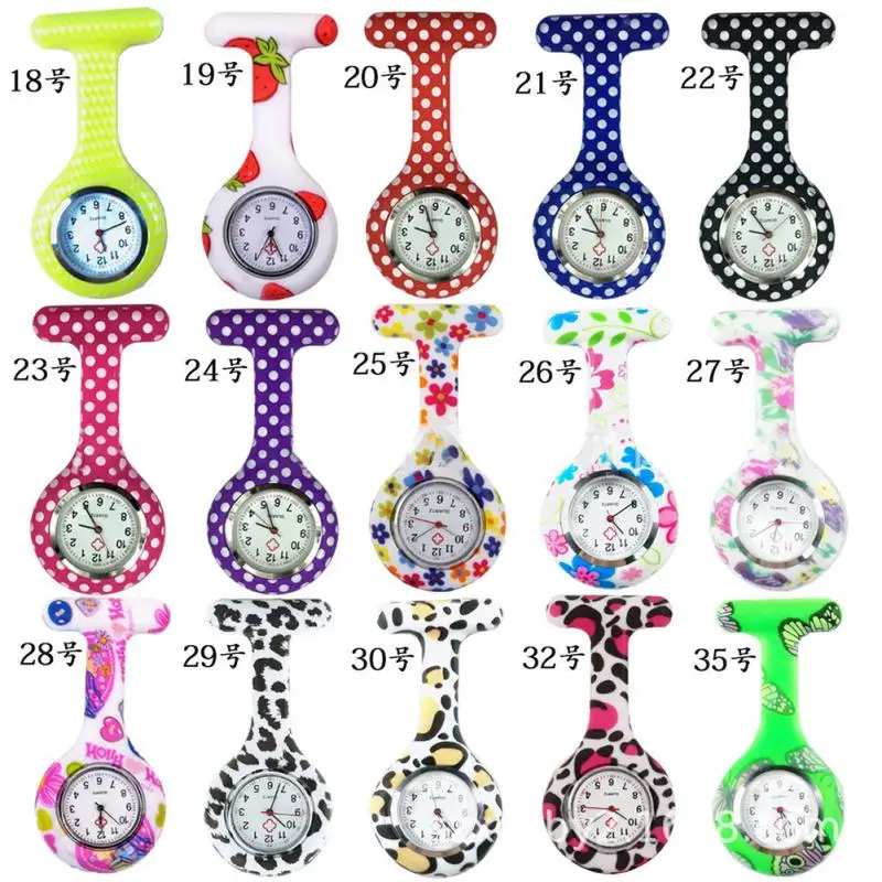 Top Trends: Fashion Silicone Nurse Watch Clip-On Analog Digital Brooch Fob Medical Doctor Nurse Pocket Watch Unisex Watches Reloj Bolsillo Shoppable Styles